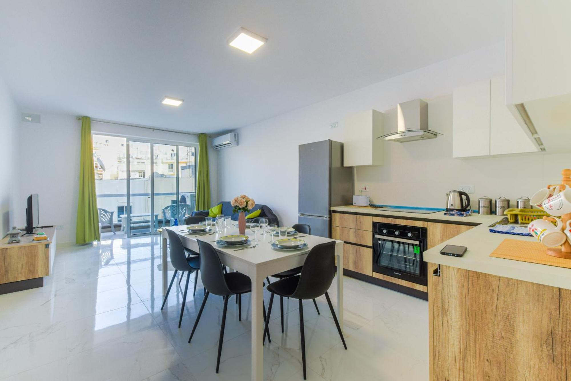 Spacious Brand New Apartment 3 Bdr 2Bth Bugibba San Pawl il-Baħar Eksteriør bilde